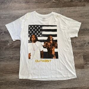 White Outkast Graphic T-Shirt